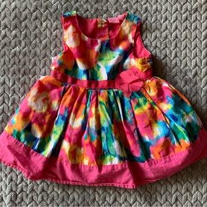 🎉2/$22🎉 Rainbow Tie-Dye Formal Dress from Children Place in 9-12M